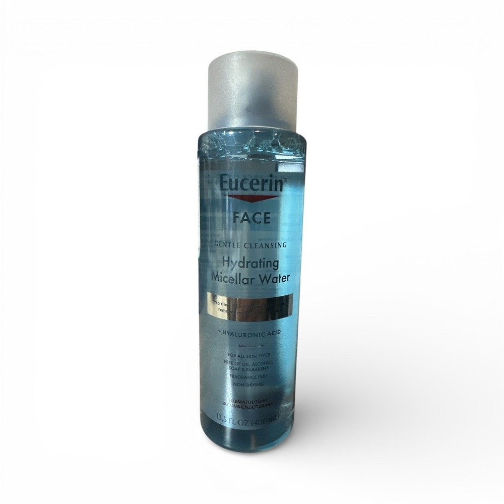 Eucerin Hydrating Micellar Water Women 13.5 fl oz Hyaluronic‎ Acid Cleanser New